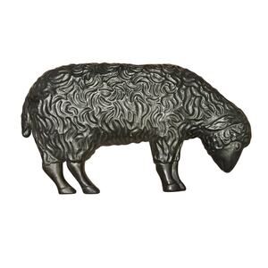 Vintage 1989 Union Products Lamb Black Sheep Blow Mold Nativity Christmas READ